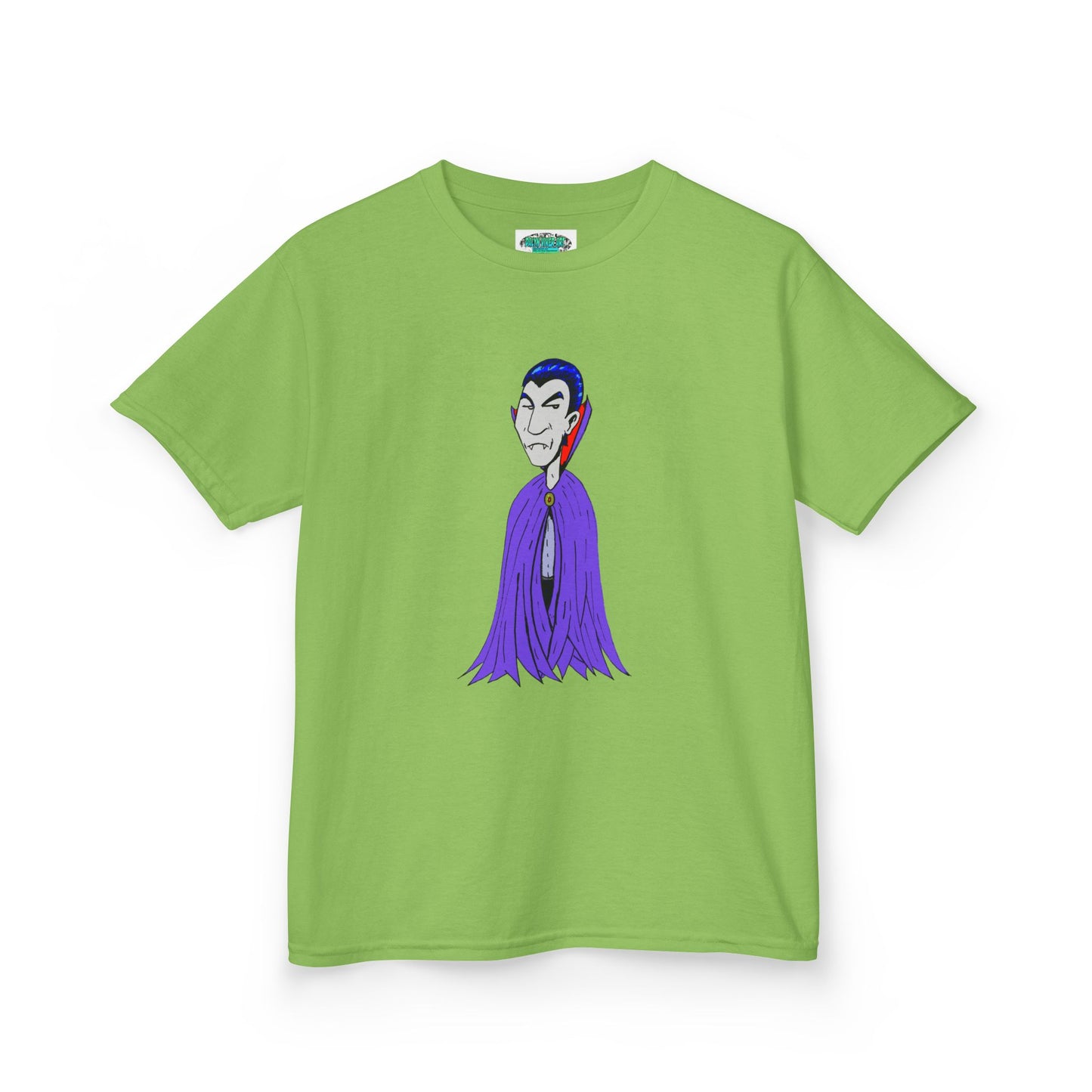 Kids Vampire T-Shirt — Cute Purple Dracula Tee for Halloween