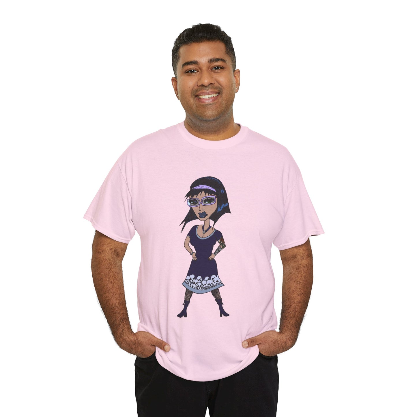 Gothic Doll T-Shirt — Retro Vampire Girl Graphic Tee