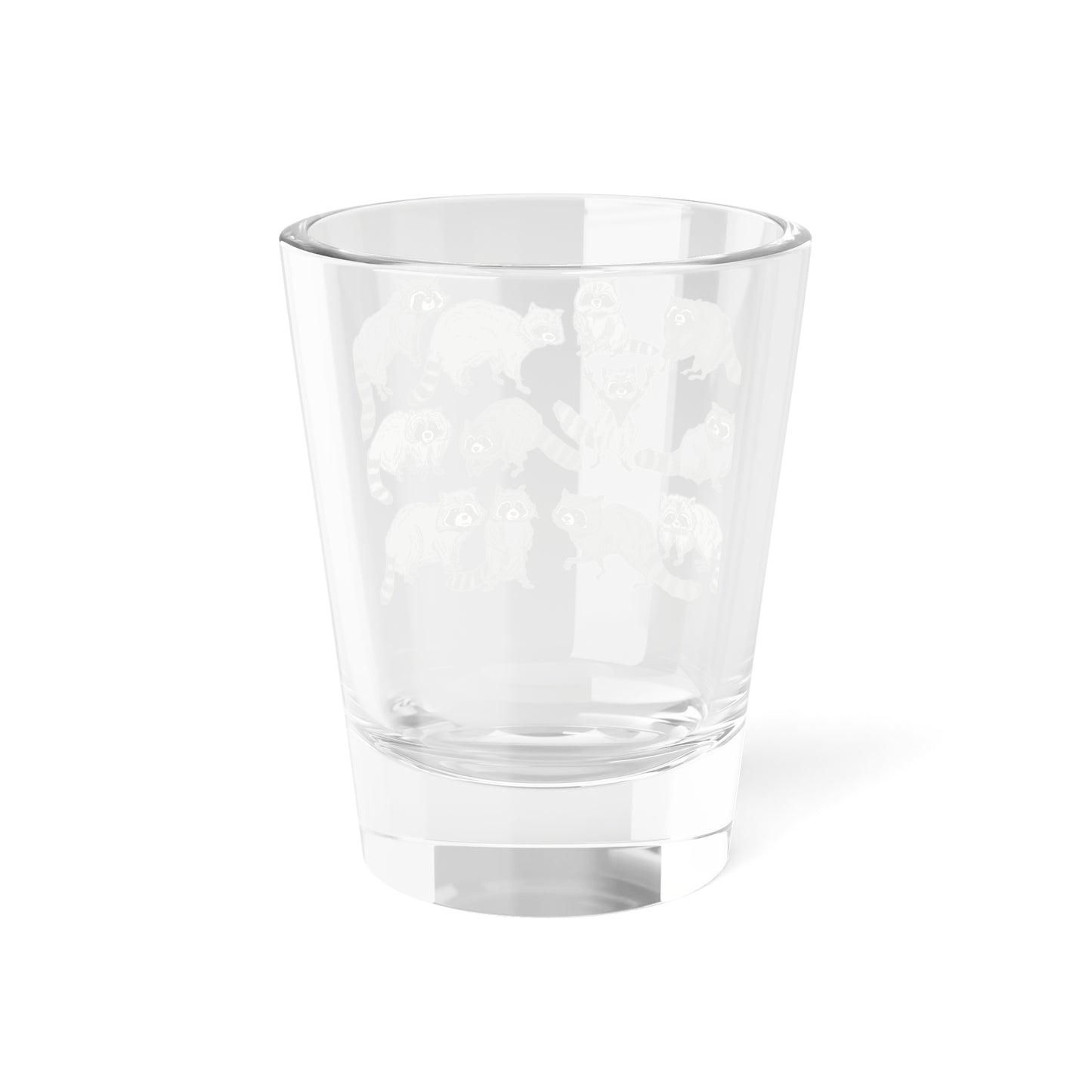 Humorous Raccoon Shot Glass - Fun 1.5oz Drinkware for Animal Lovers
