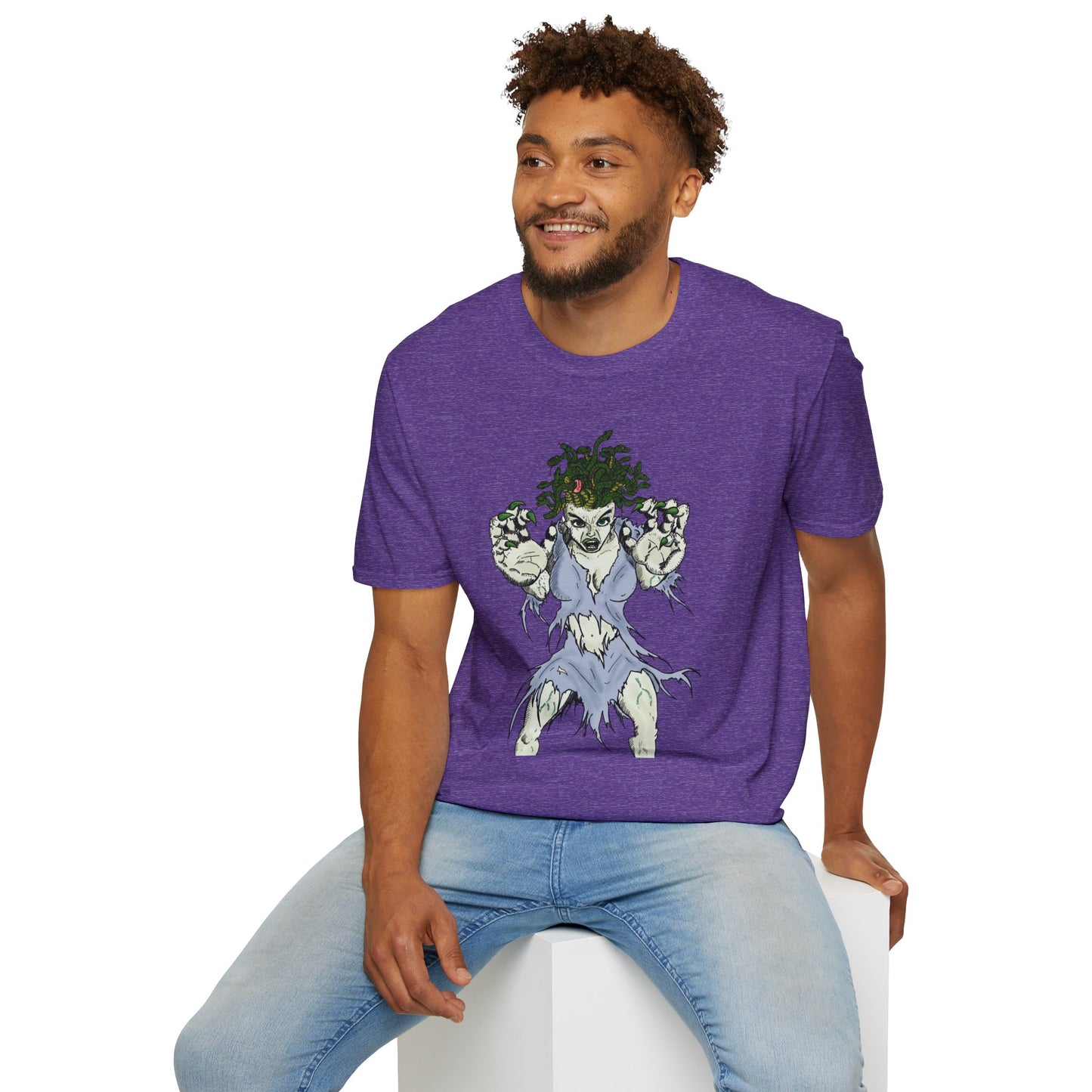 Medusa Assailing Unisex T-Shirt - Mythological Monster Dalyn Viker Art