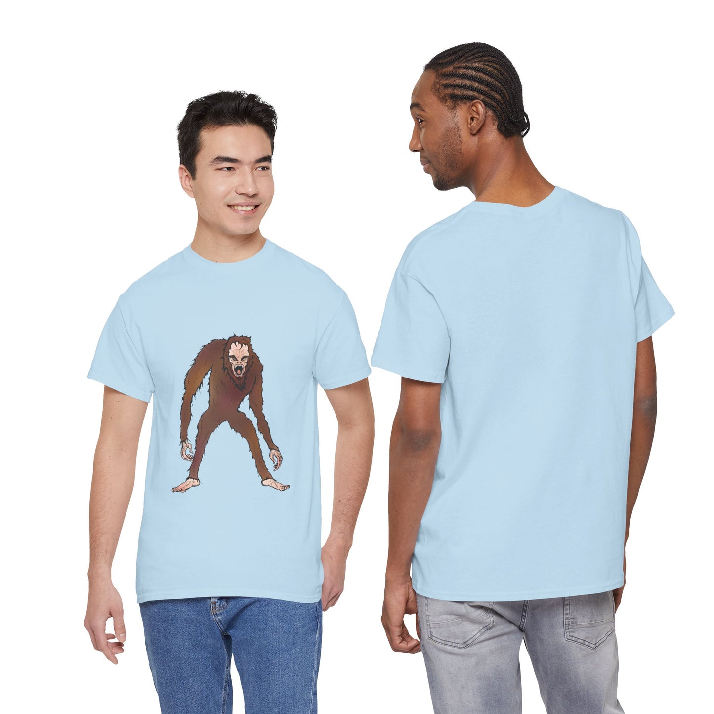 Bigfoot Sketch T‑Shirt — Retro Sasquatch Graphic Tee