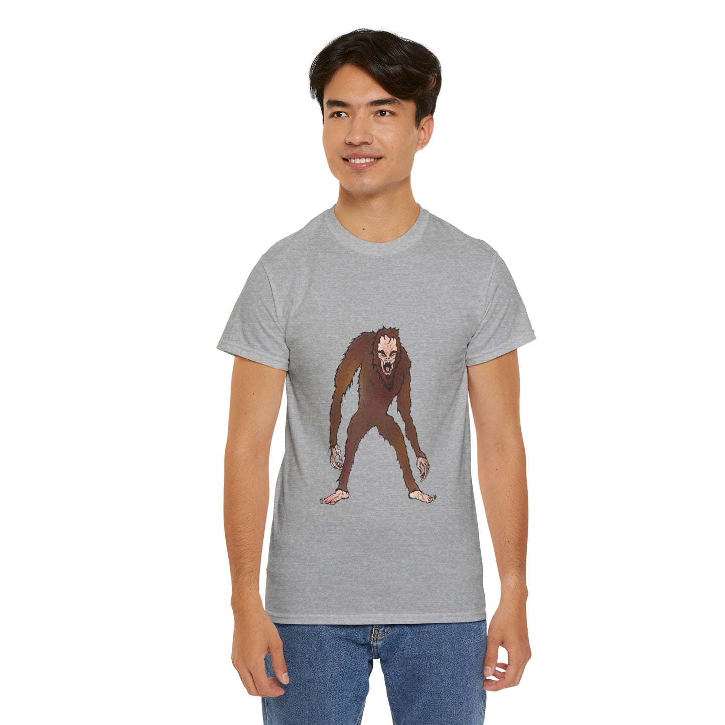 Bigfoot Sketch T‑Shirt — Retro Sasquatch Graphic Tee