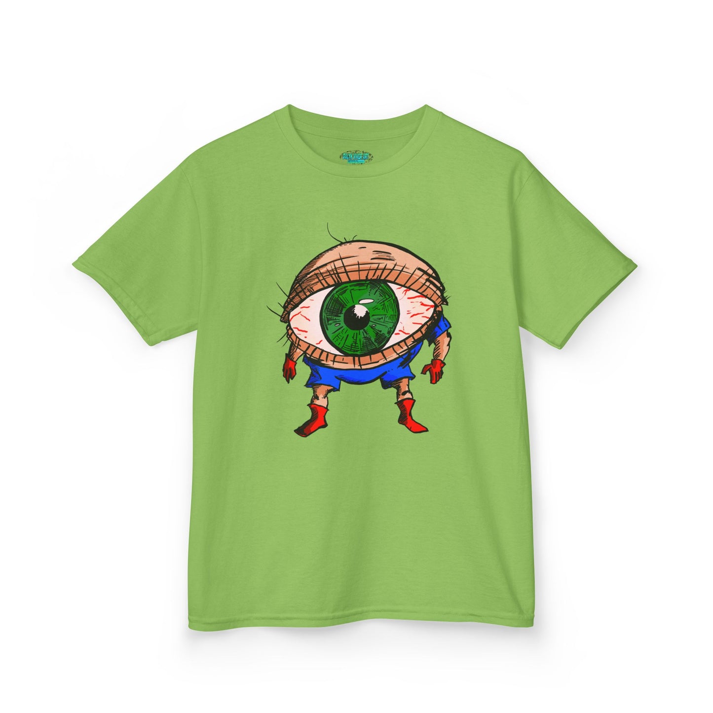 Terrif-EYE-ing Whimsical Kids Heavy Cotton Tee with Eye Design
