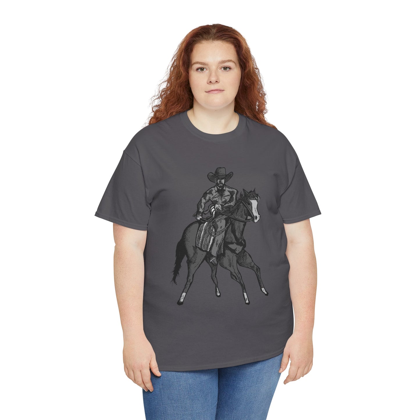 Cowboy on Horseback T‑Shirt — Vintage Western Rodeo Tee