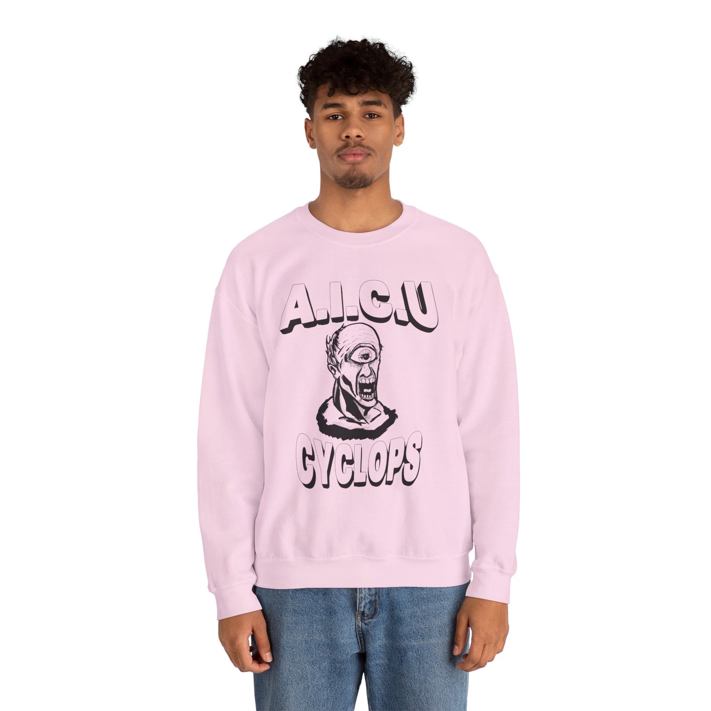 Vintage AICU Cyclops Crewneck Sweatshirt for Unique Style