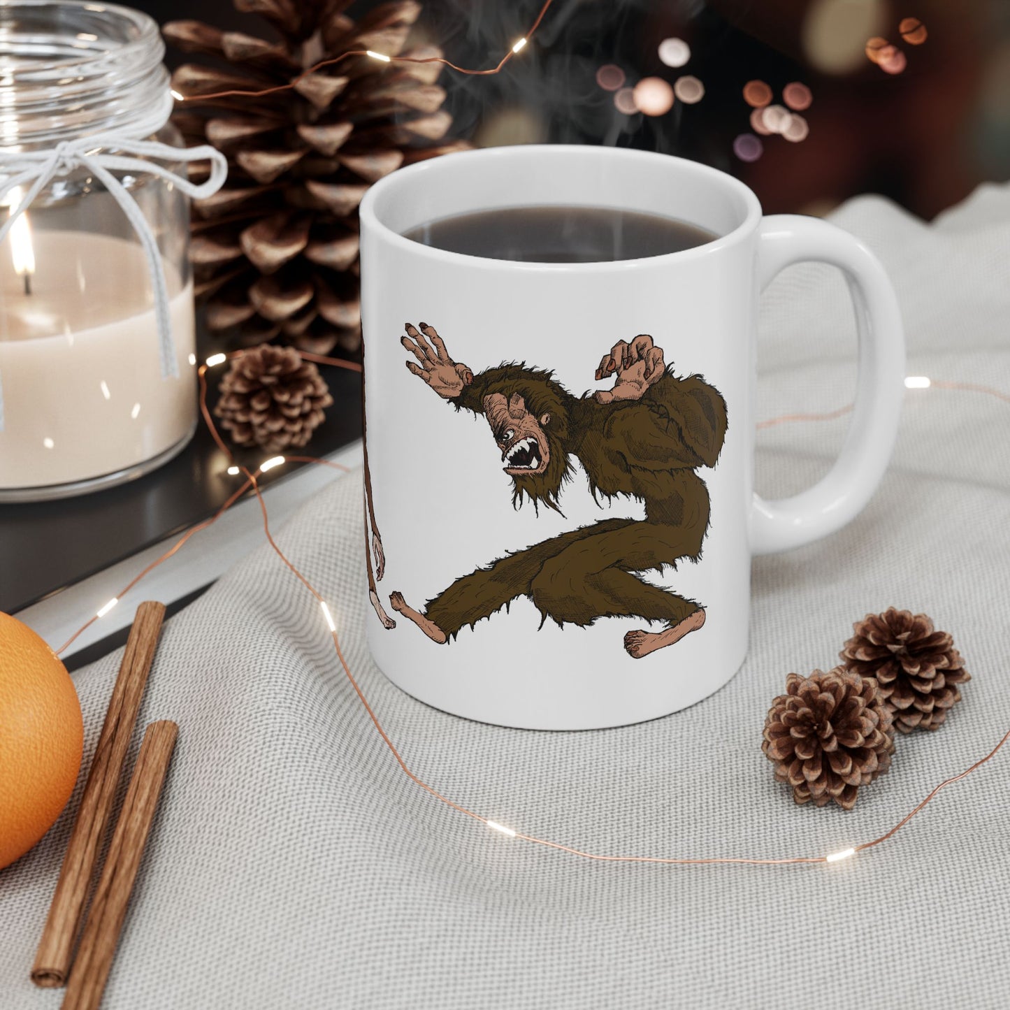 Bigfoot Sasquatch Mug — Funny Creature Coffee Cup (11oz & 15oz)