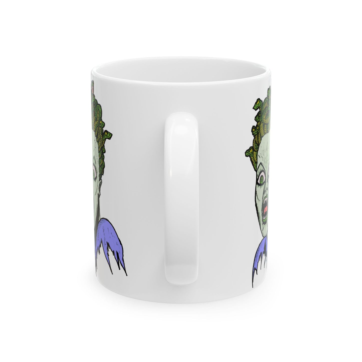 Spooky Medusa Ceramic Mug | Halloween Gift, Unique Coffee Cup, Witchy Decor, Fun Home Accessory, Creepy Art Drinkware