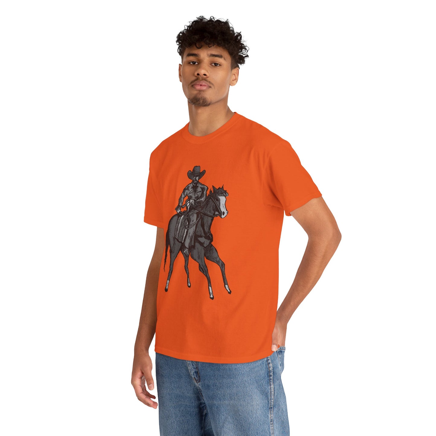 Cowboy on Horseback T‑Shirt — Vintage Western Rodeo Tee