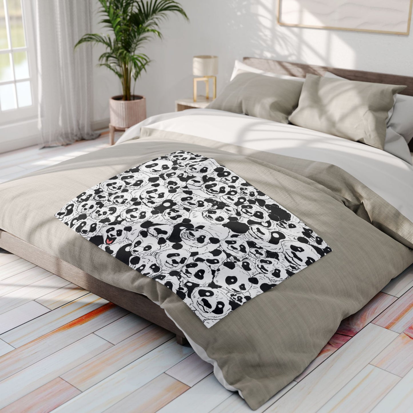 Panda-monium Arctic Fleece Blanket