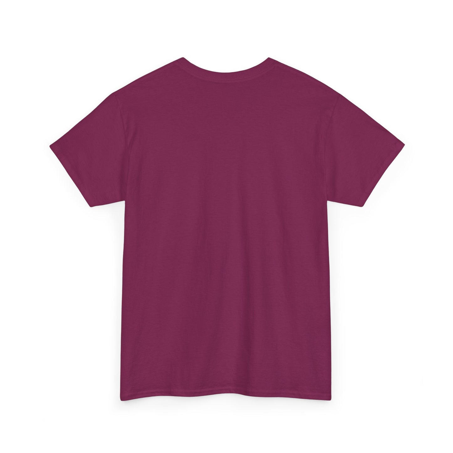 Unisex Heavy Cotton Tee with Skull and Rose Design - Edgy Streetwear Top