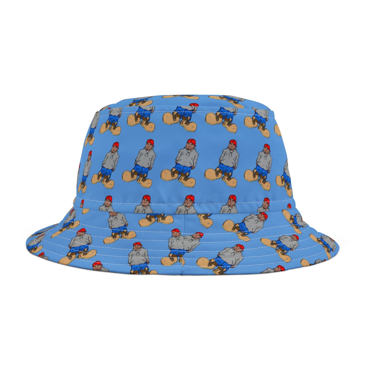 Fun Character "Boots" Bucket Hat for Summer Adventures