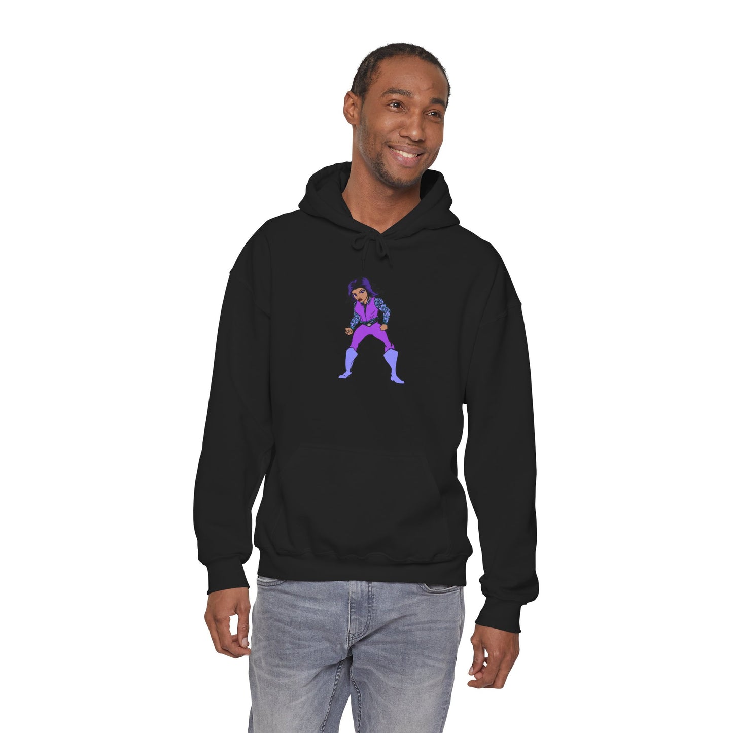 Funky Superhero Hoodie: Unisex Sweatshirt, Cozy Gift for Cartoon Lovers, Perfect for Comfy Days, Great for Halloween