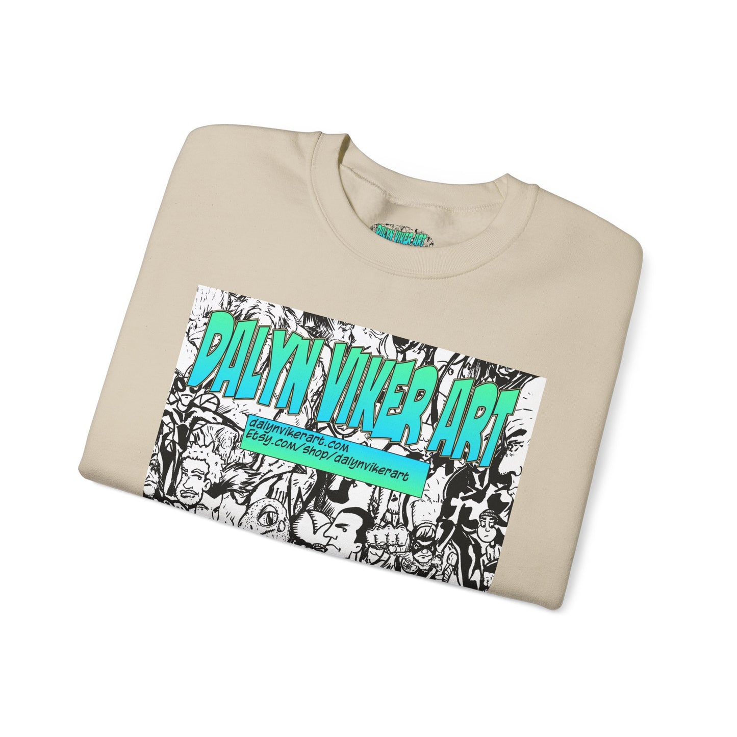 Graphic Art Crewneck Sweatshirt - Dalyan Viker Art Edition