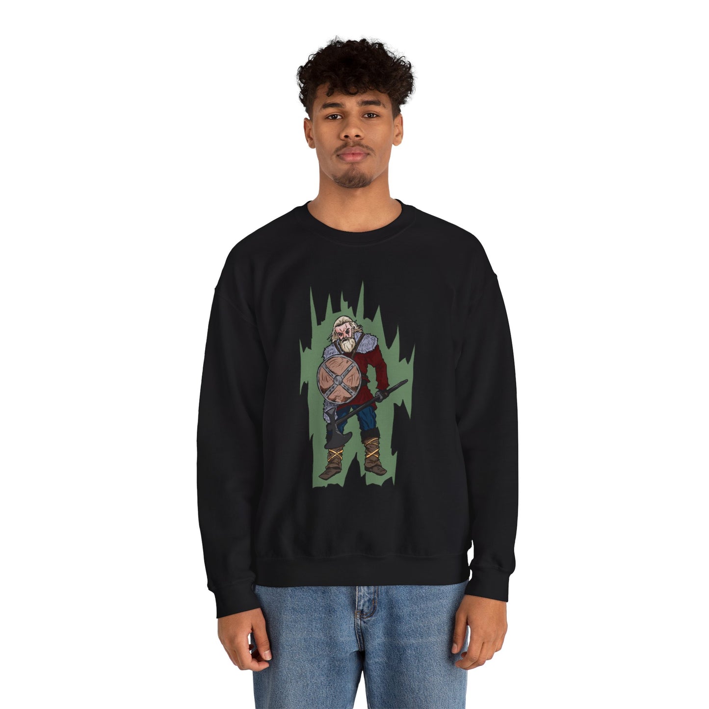 Viking Warrior Sweatshirt - Unisex Heavy Blend Crewneck