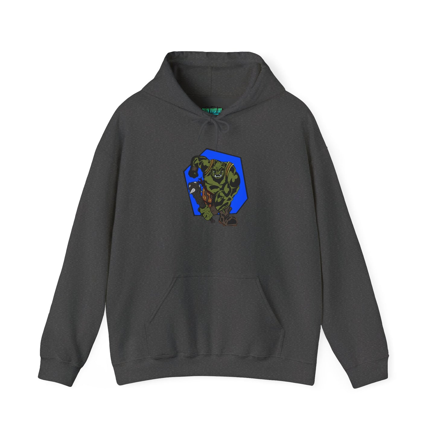 Heroic Monster Hooded Sweatshirt, Cozy Casual, Gift for Gamer, Geek Wear, Unisex Hoodie, Birthday Present, Halloween Style
