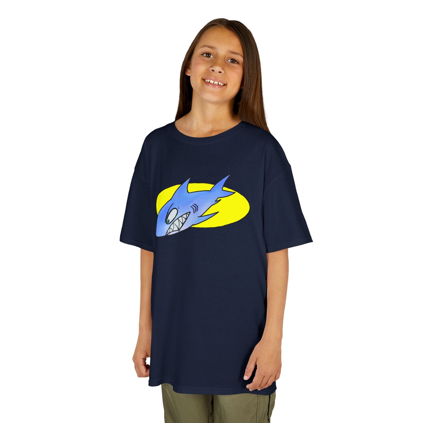 Cool Shark Graphic Kids Tee, Fun T-Shirt for Boys, Lightweight Summer Apparel, Gifts for Young Ocean Lovers, Birthday and Holiday Wear
