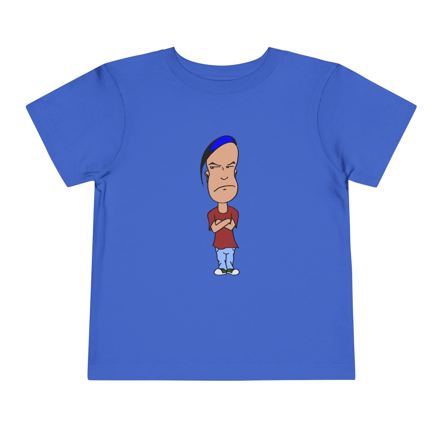Smug Grumpy Kid Cartoon Toddler Tee