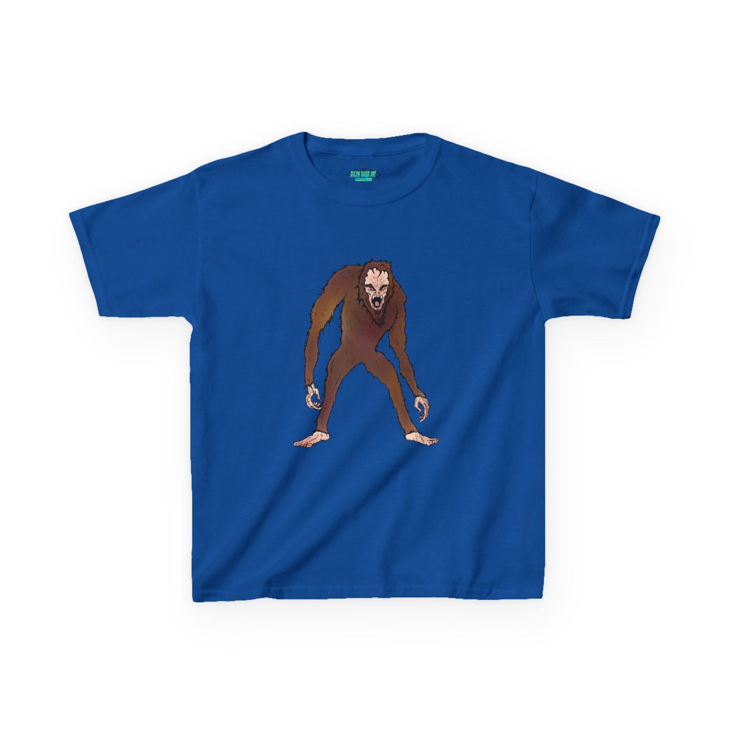 Kids Tee — Playful Sasquatch/Yeti Monster Graphic
