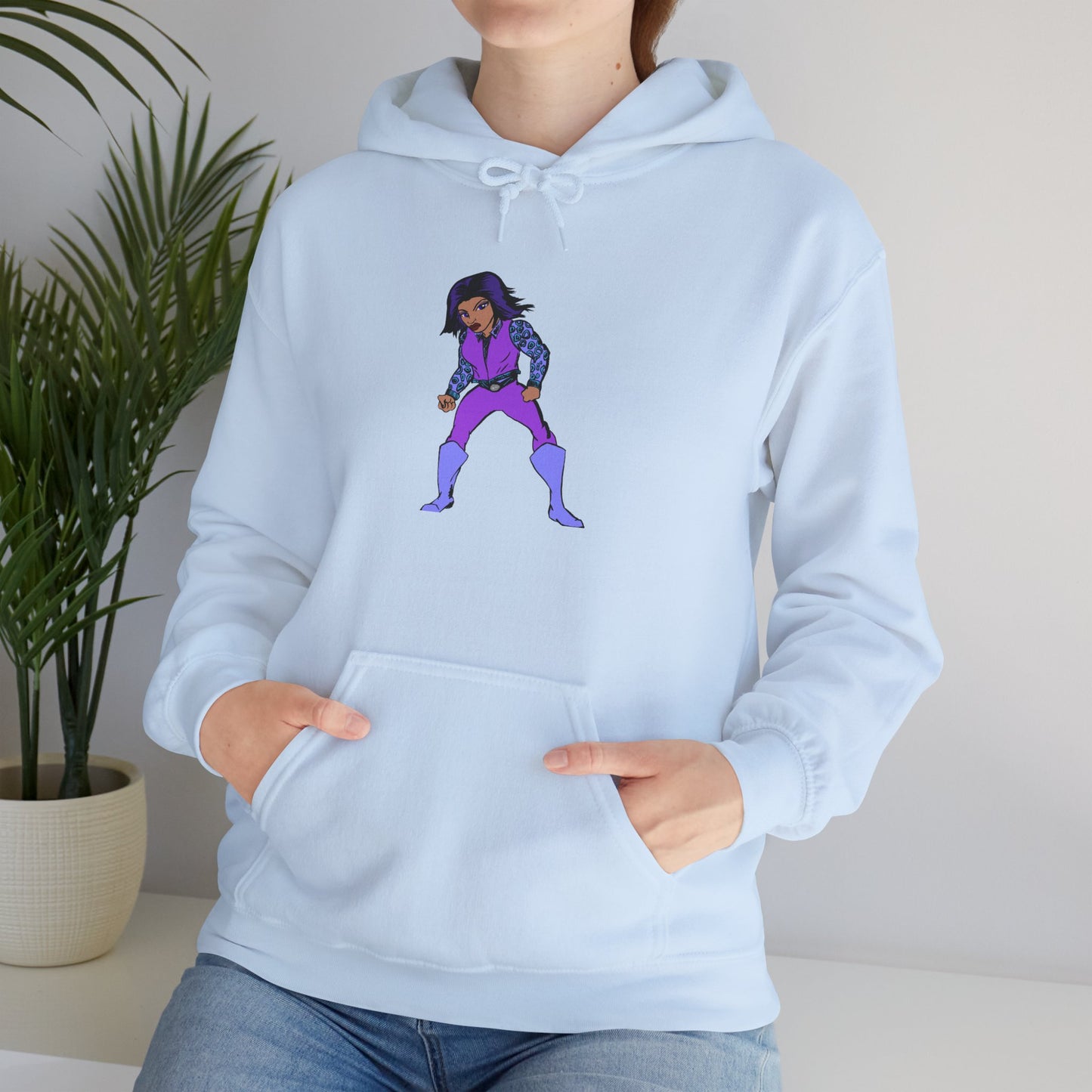 Funky Superhero Hoodie: Unisex Sweatshirt, Cozy Gift for Cartoon Lovers, Perfect for Comfy Days, Great for Halloween