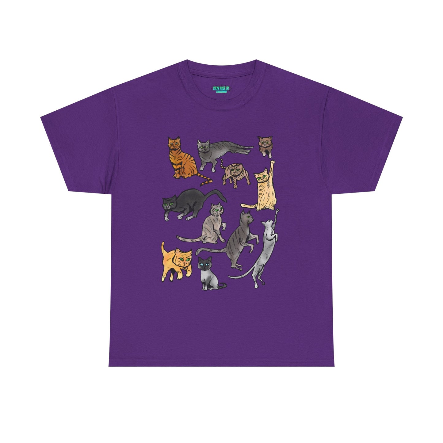 Cats Collage T-Shirt — Cute Cat Illustration Tee for Cat Lovers