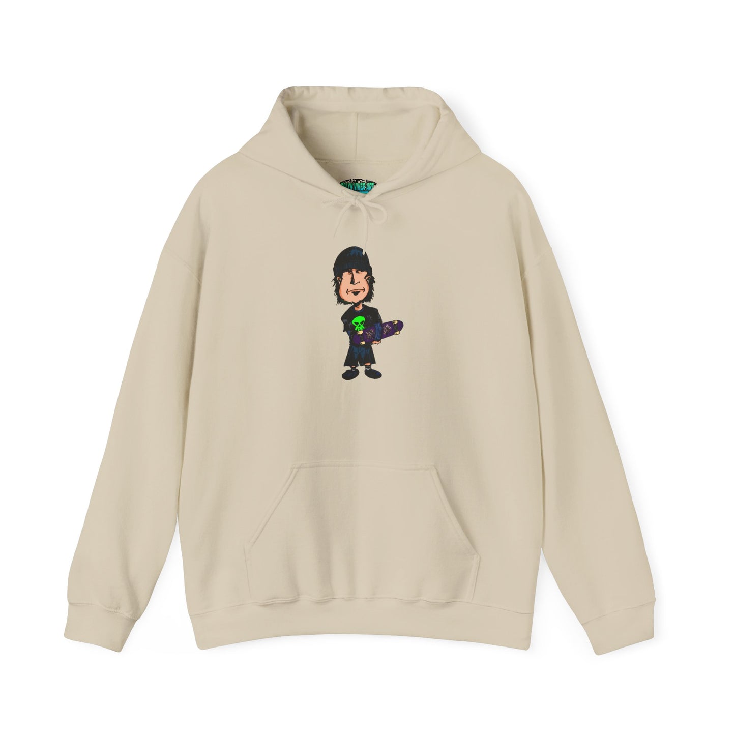 Rude Skater Dude Cartoon Hoodie – Skate Punk Sweatshirt