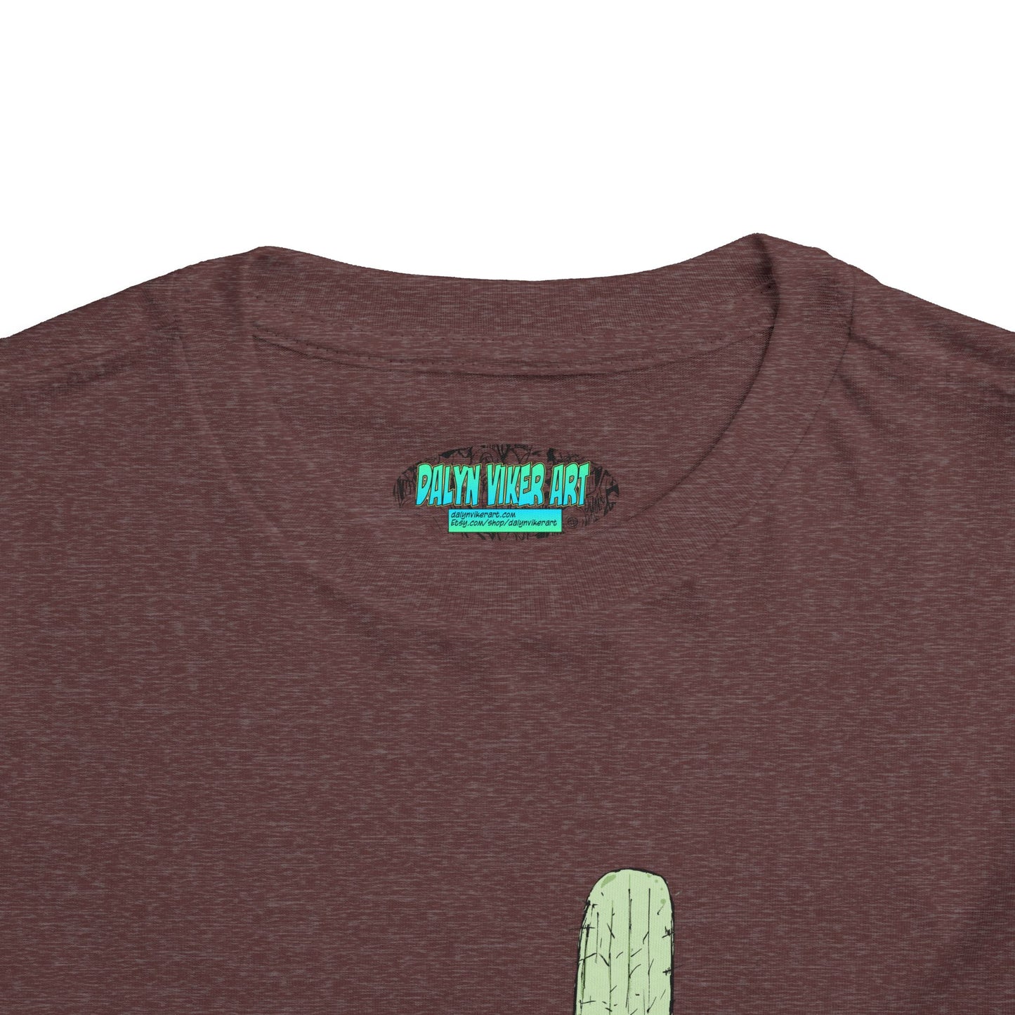Toddler Tee — Desert Cactus with Guitar Graphic