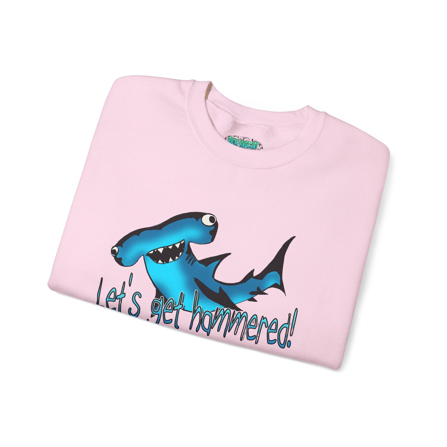 Harley Hammerhead Playful Shark Sweatshirt - 'Let's Get Hammered' Crewneck