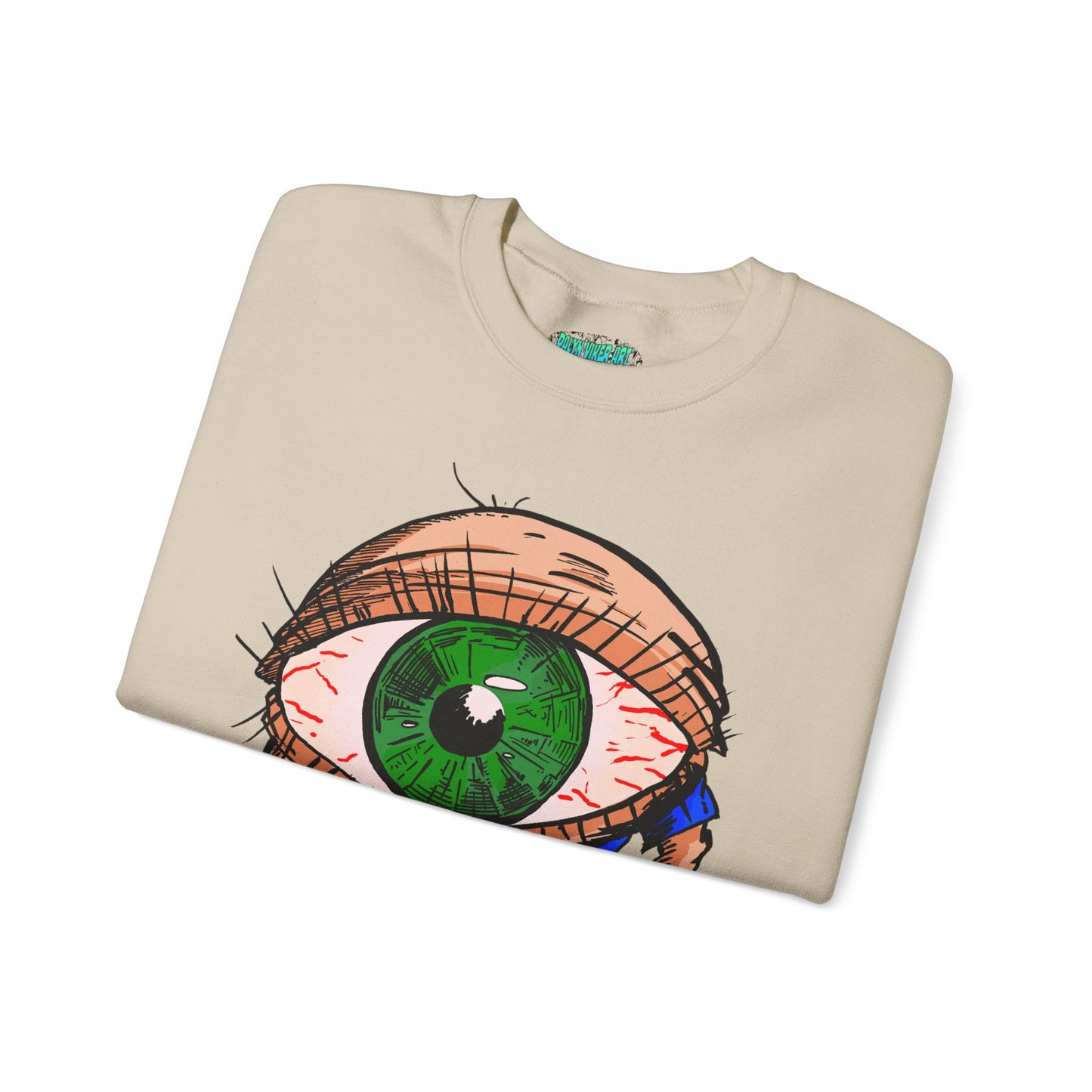 Terrif-EYE-ing Unique Cartoon Eye Sweatshirt - Unisex Heavy Blend™