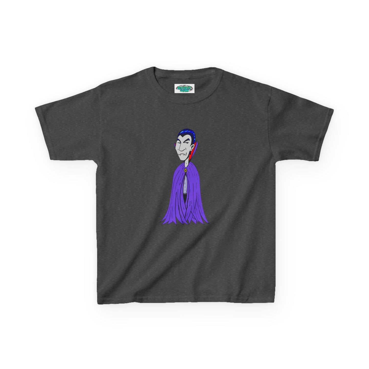 Kids Vampire T-Shirt — Cute Purple Dracula Tee for Halloween