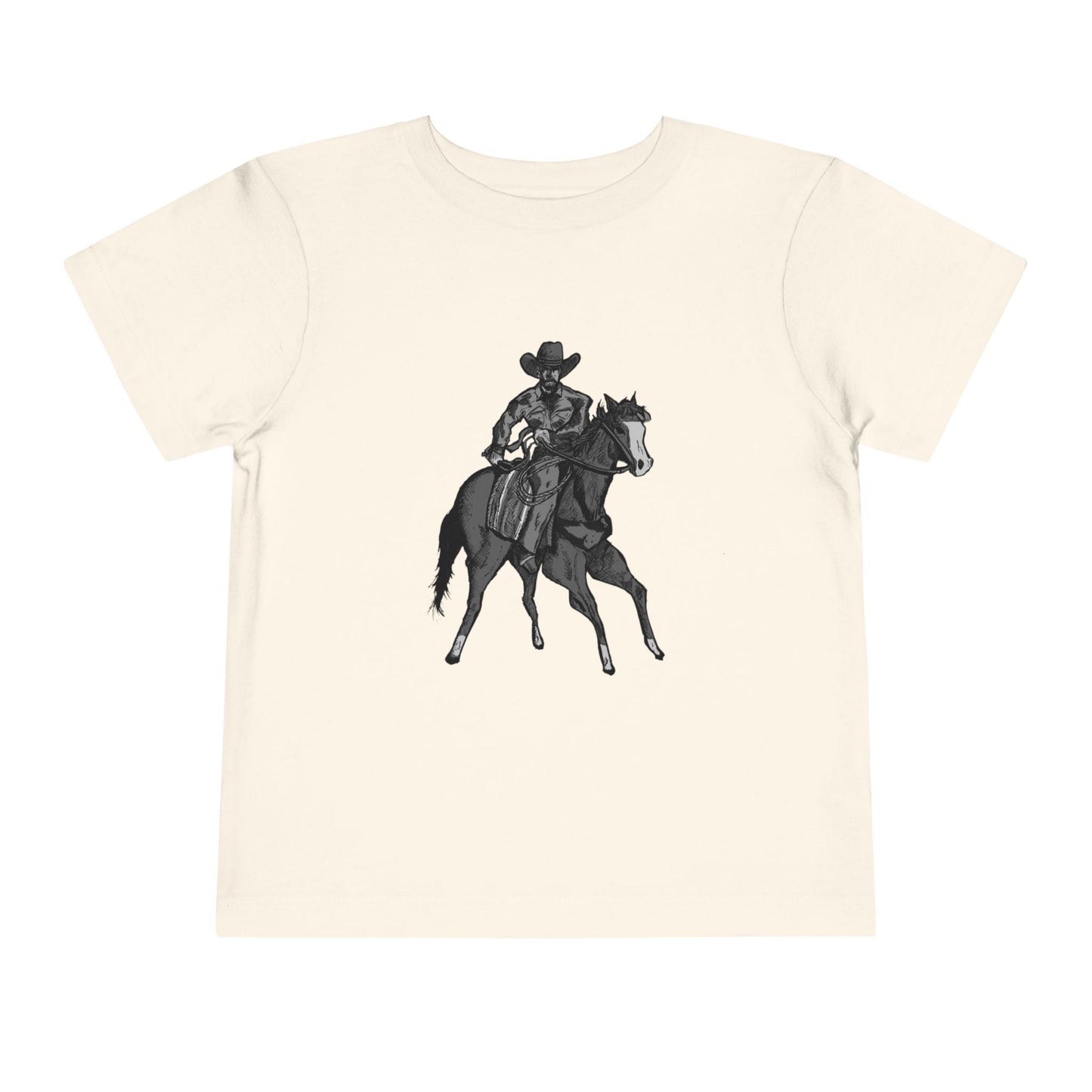 Toddler Western Cowboy Tee — Horseback Rider Graphic Shirt