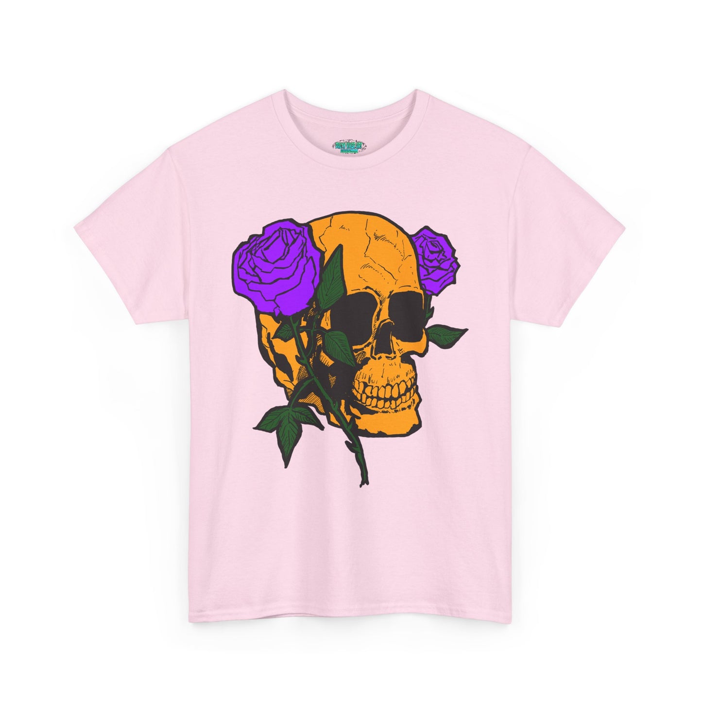 Skull and Roses Unisex Tee, Gothic Aesthetic Shirt, Vintage Graphic T-Shirt, Streetwear Essentials, Edgy Casual Wear