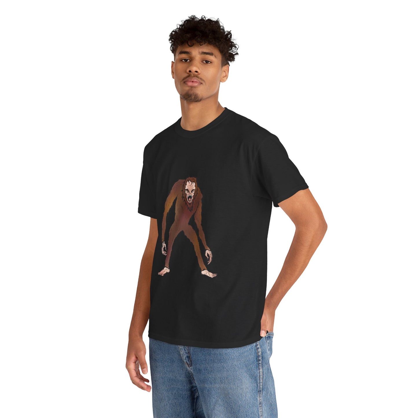 Bigfoot Sketch T‑Shirt — Retro Sasquatch Graphic Tee