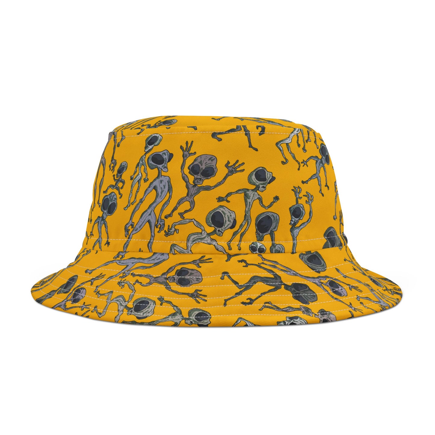 Alien Dance Party Bucket Hat, Fun Outdoor Accessory, Summer Festival Hat, Unique Gift for Sci-Fi Lovers, Fashionable Sun Protection