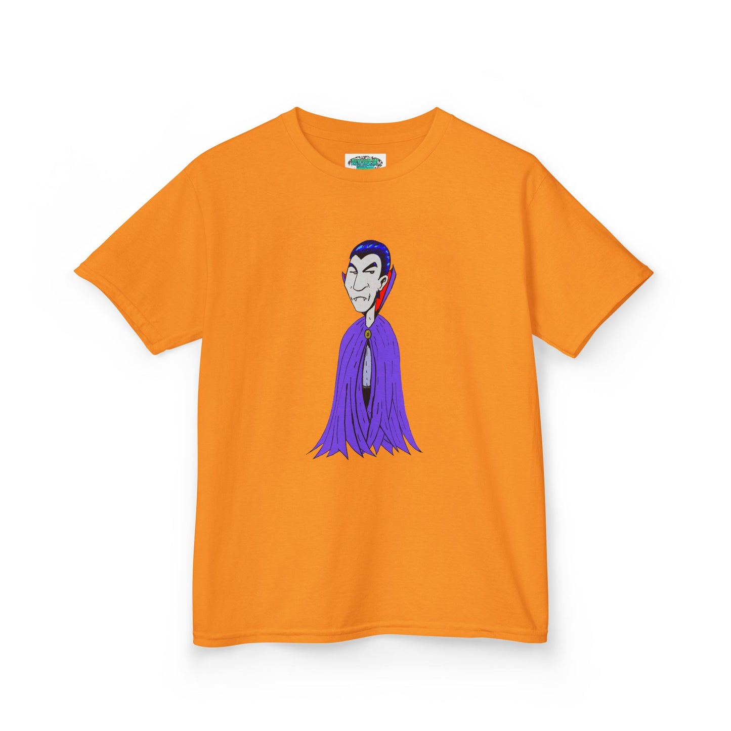 Kids Vampire T-Shirt — Cute Purple Dracula Tee for Halloween