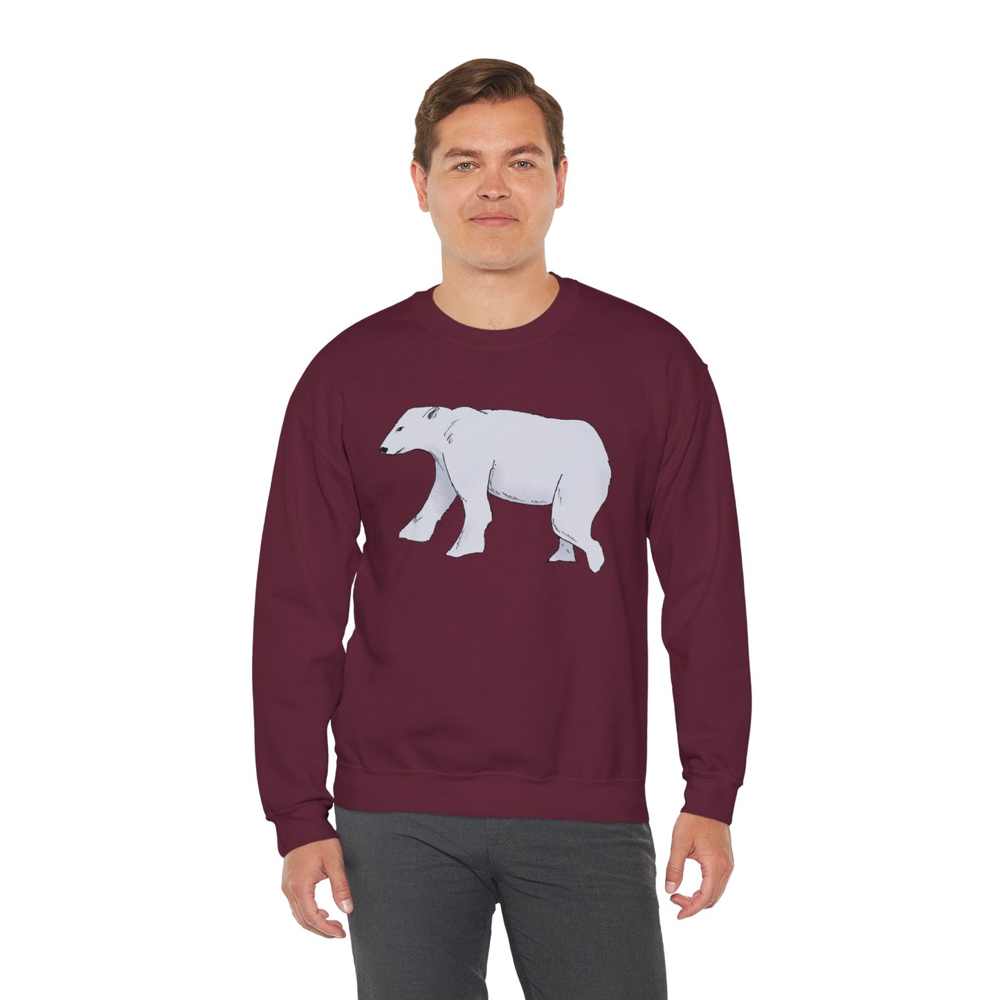 Cozy Polar Bear Crewneck Sweatshirt