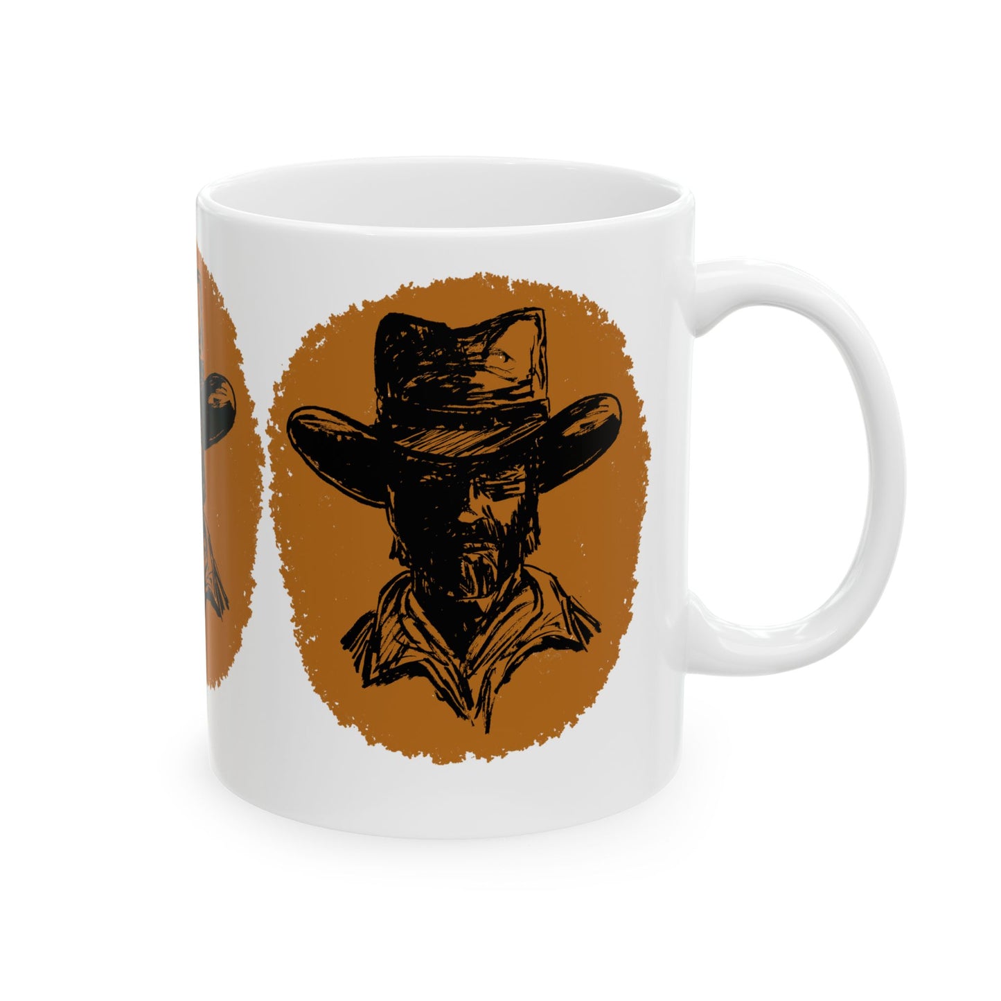 Southwestern Cowboy Ceramic Mug, (11oz)