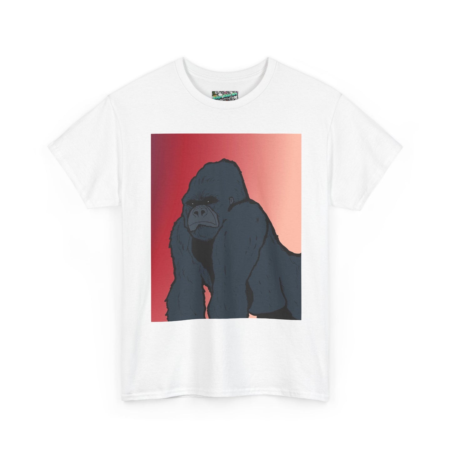 Gorilla Graphic Tee — Vintage Sunset Primate Illustration Shirt