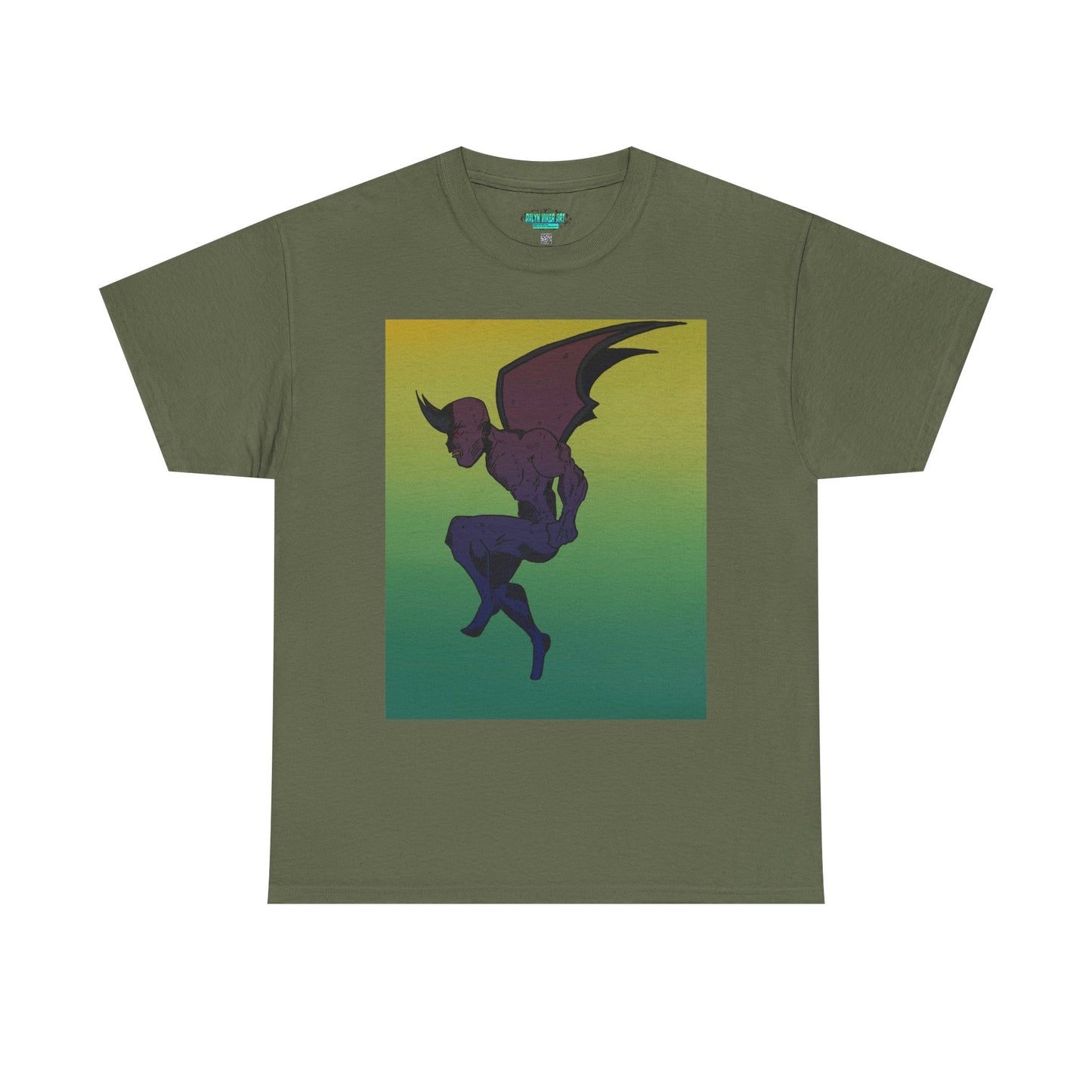 Unisex Heavy Cotton Tee - Artistic Devil Graphic Tee