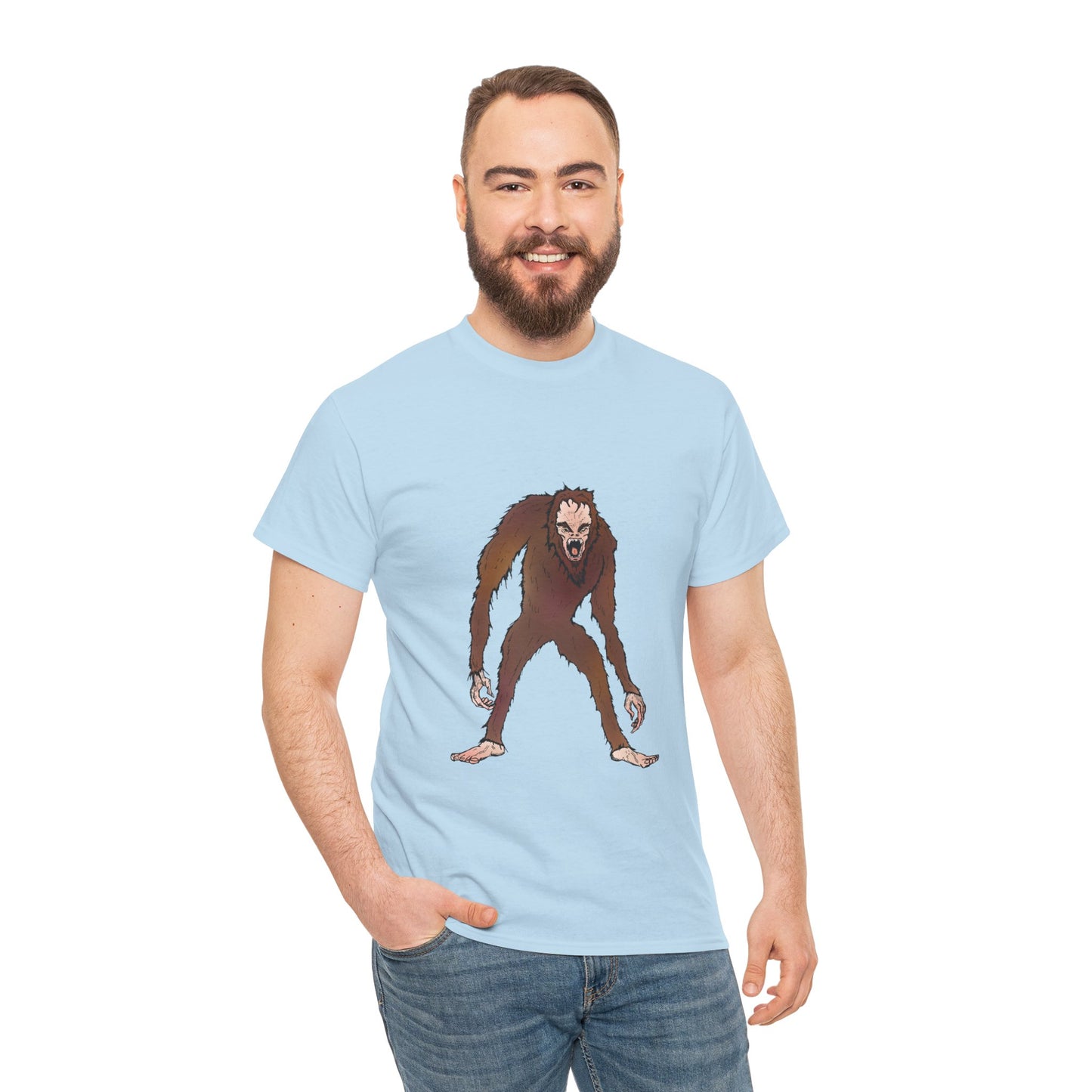 Bigfoot Sketch T‑Shirt — Retro Sasquatch Graphic Tee