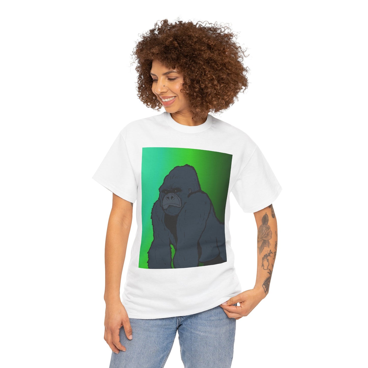 Gorilla Portrait Tee – Graphic Ape Illustration T-Shirt