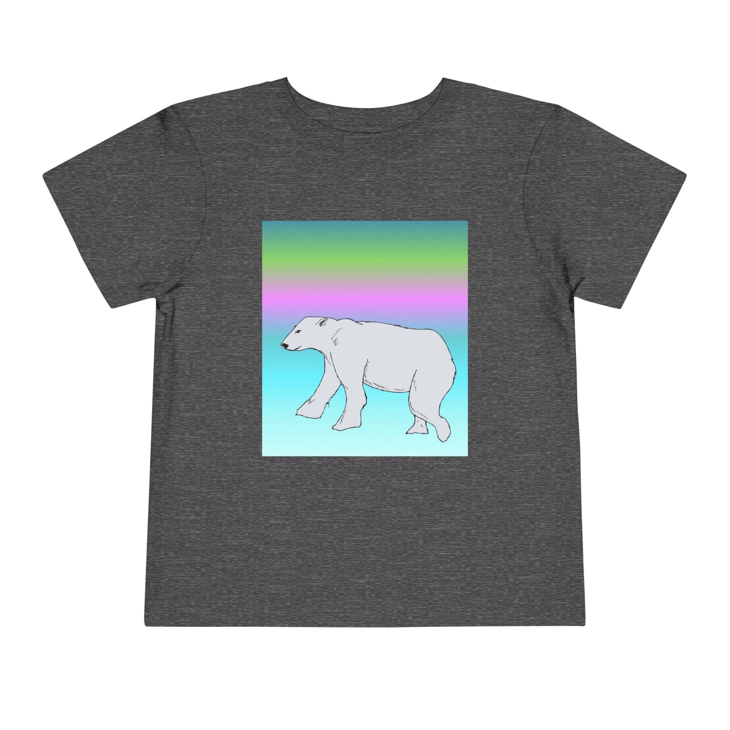 Toddler Tee — Pastel Polar Bear Graphic Shirt