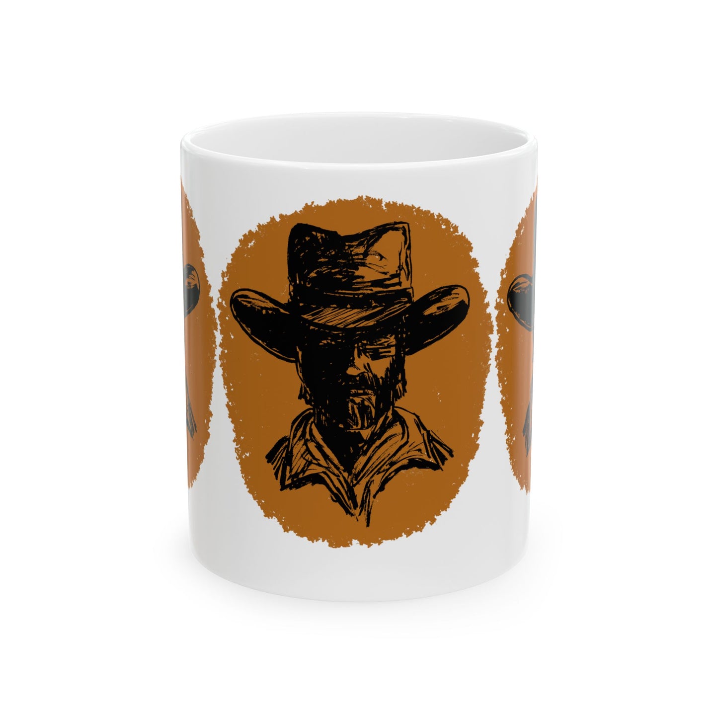 Southwestern Cowboy Ceramic Mug, (11oz)