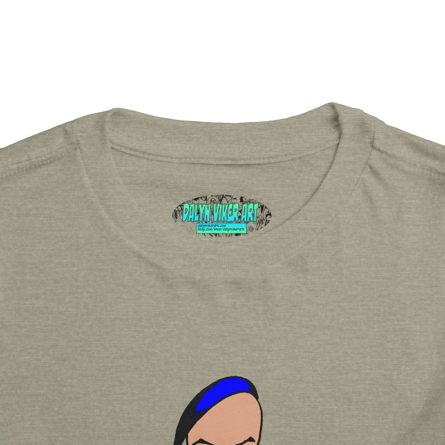 Smug Grumpy Kid Cartoon Toddler Tee