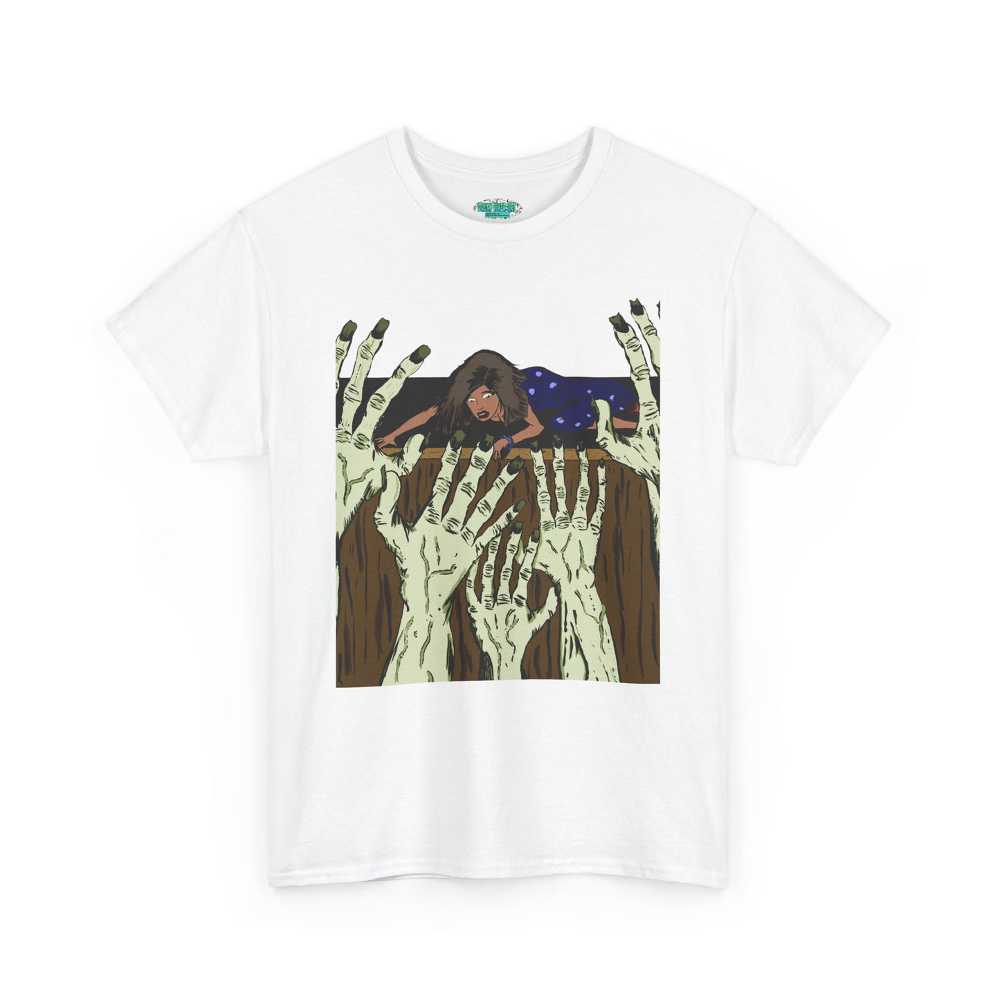 Spooky Unisex Heavy Cotton Tee, Halloween Shirt, Ghostly T-Shirt, Unisex Graphic Tee, Casual Wear for Halloween
