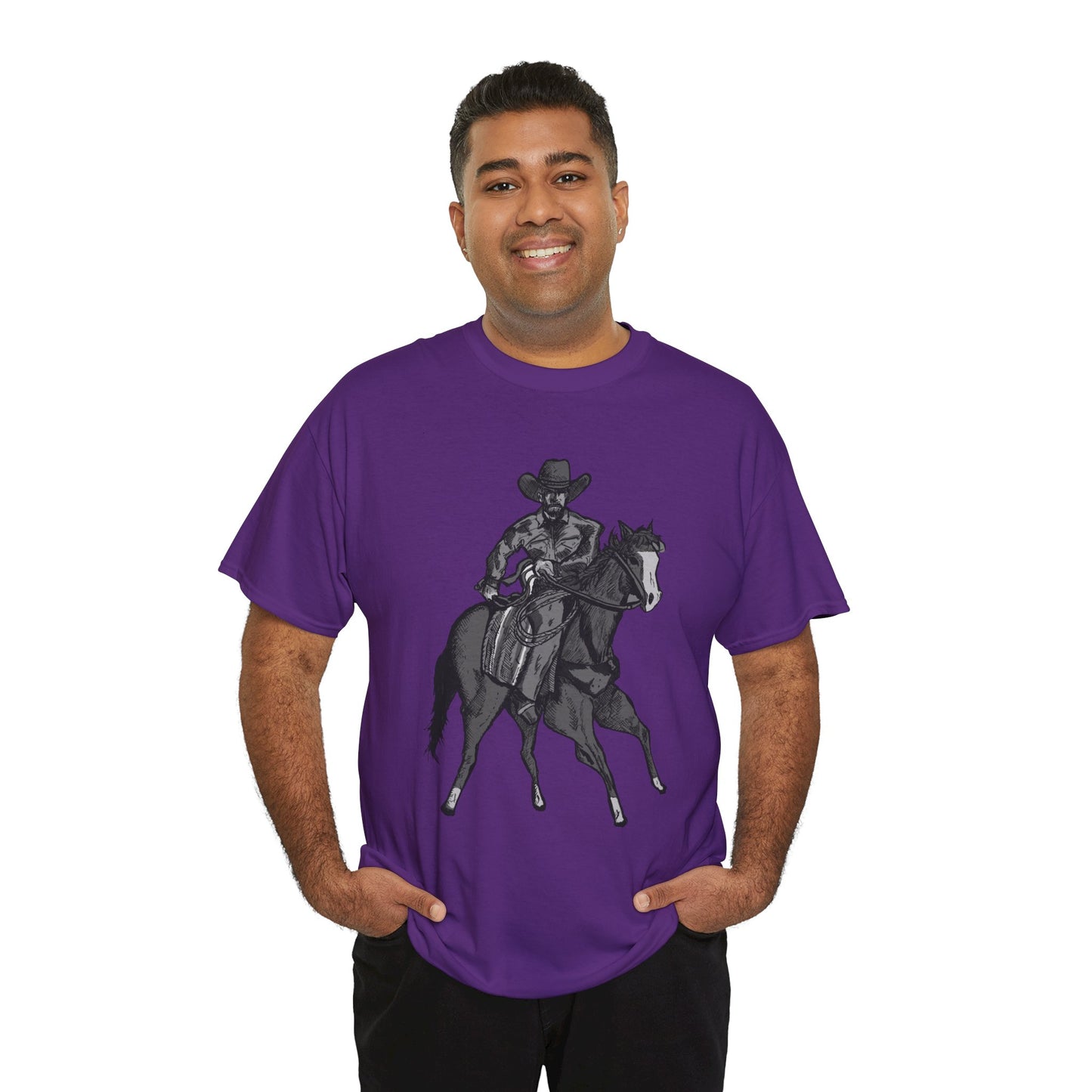 Cowboy on Horseback T‑Shirt — Vintage Western Rodeo Tee