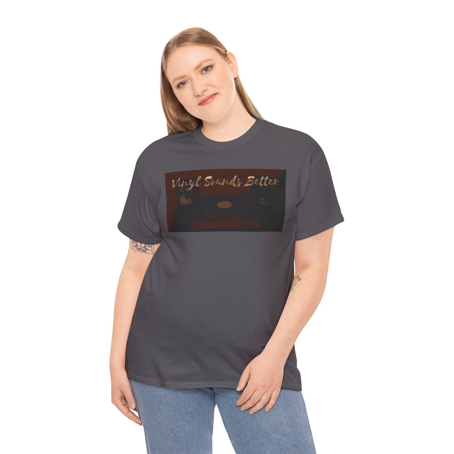 Vinyl Sounds Better T-Shirt — Retro Record Player Tee for Music Lovers