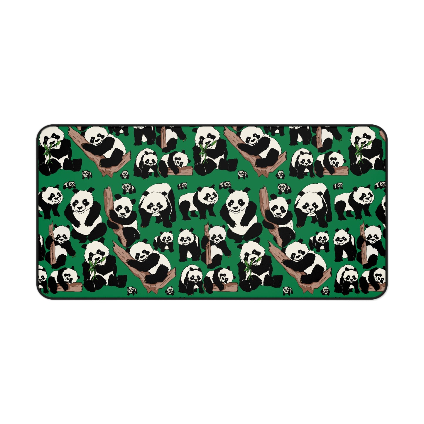 Panda-Themed Desk Mat - Cute Panda Office Decor, Gifts for Animal Lovers, Workspace Accessories, Wildlife Home Decor, Desktop Mat