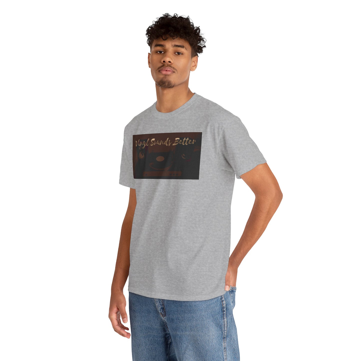 Vinyl Sounds Better T-Shirt — Retro Record Player Tee for Music Lovers