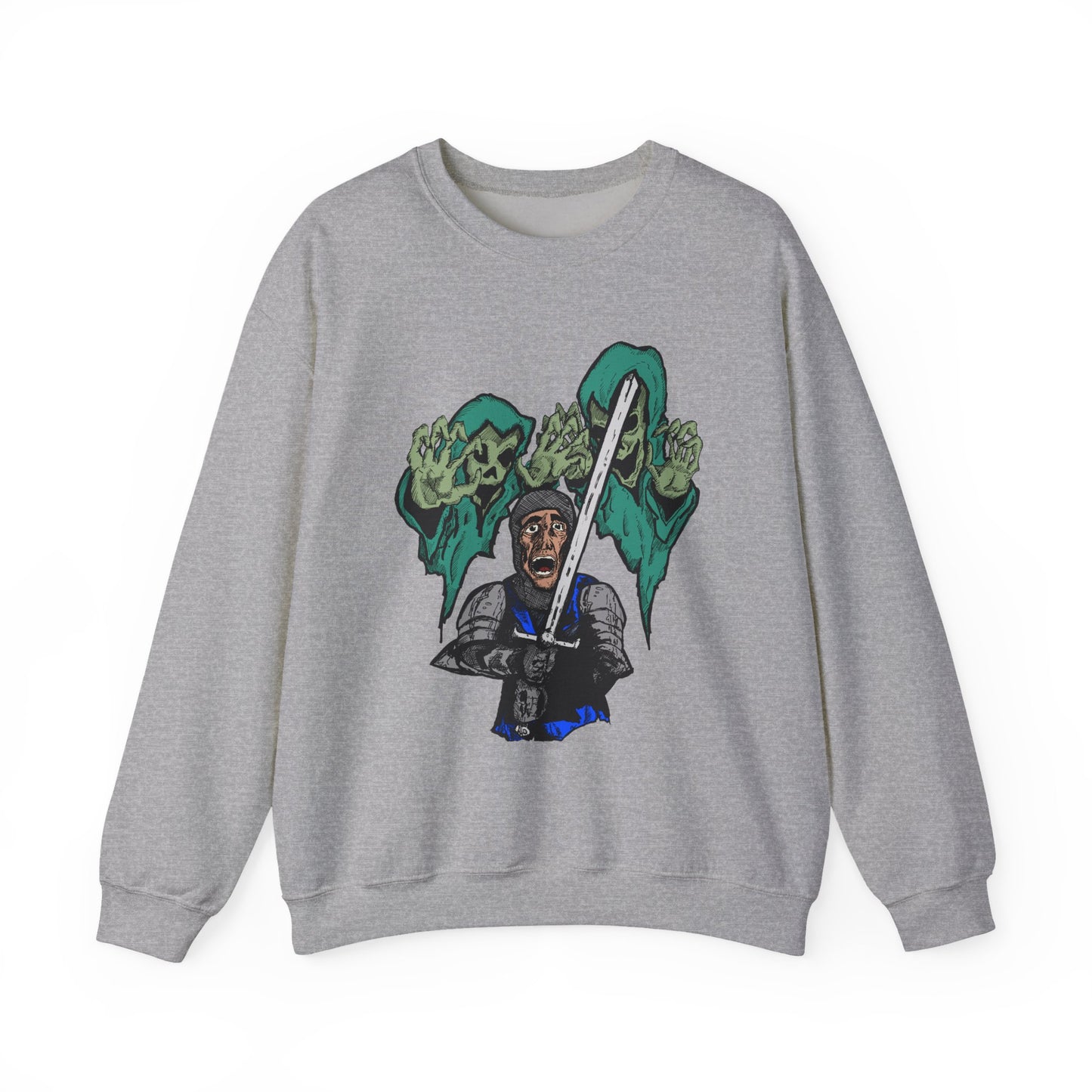 Knight Fright Inspired Unisex Crewneck Sweatshirt with Graphic Print