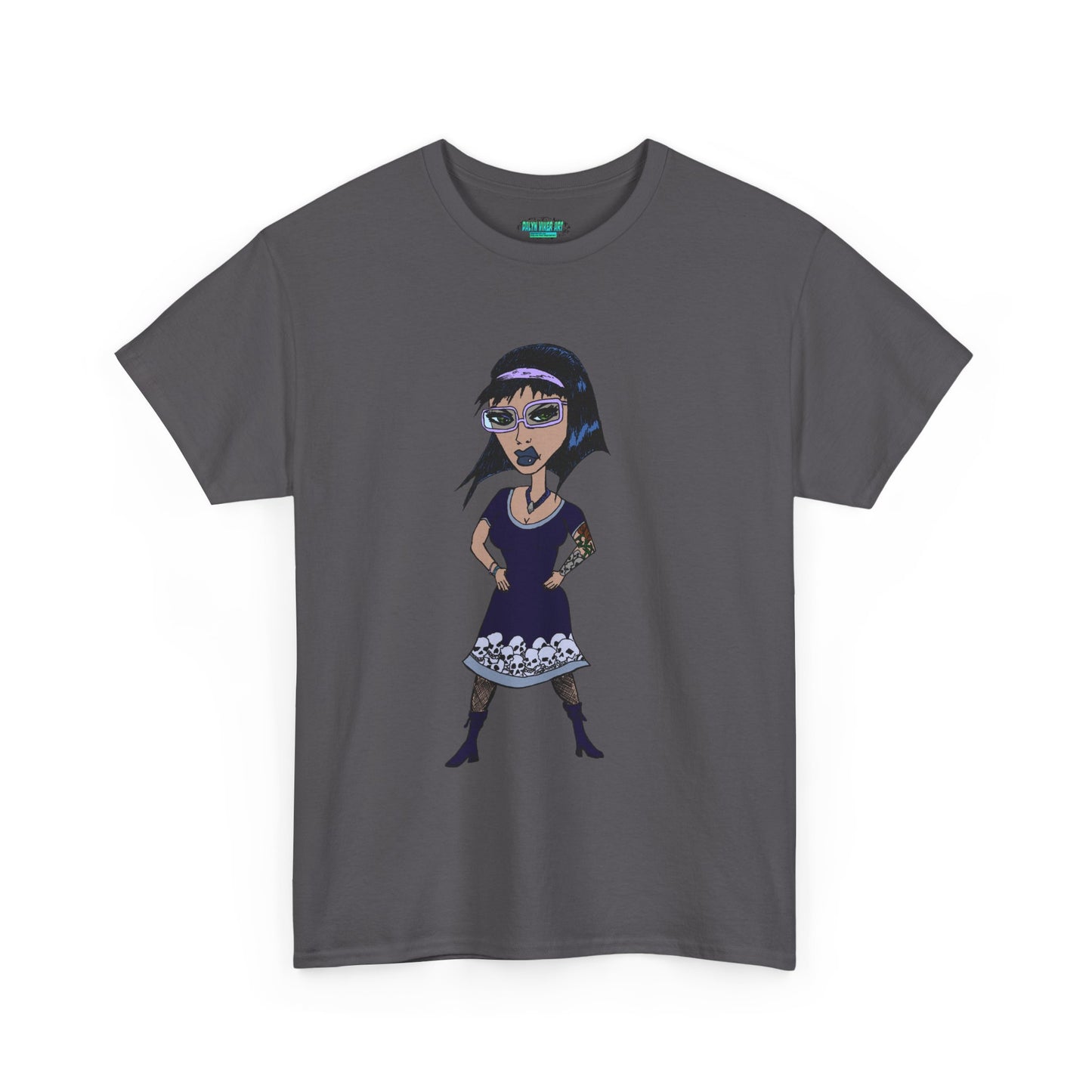 Gothic Doll T-Shirt — Retro Vampire Girl Graphic Tee